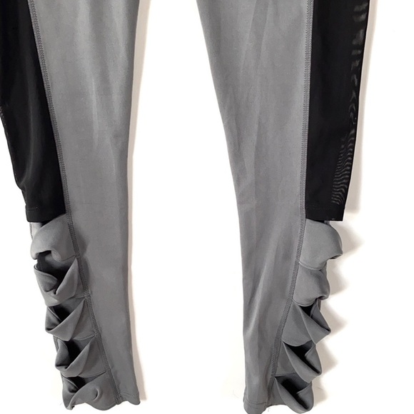 Legging Park Gray, Black mesh sides leggings, NWT - Picture 5 of 9